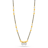 22K Gold Radiant Dual-Sphere Mangalsutra Necklace